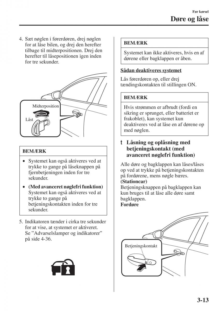 Mazda 6 III Bilens instruktionsbog / page 93