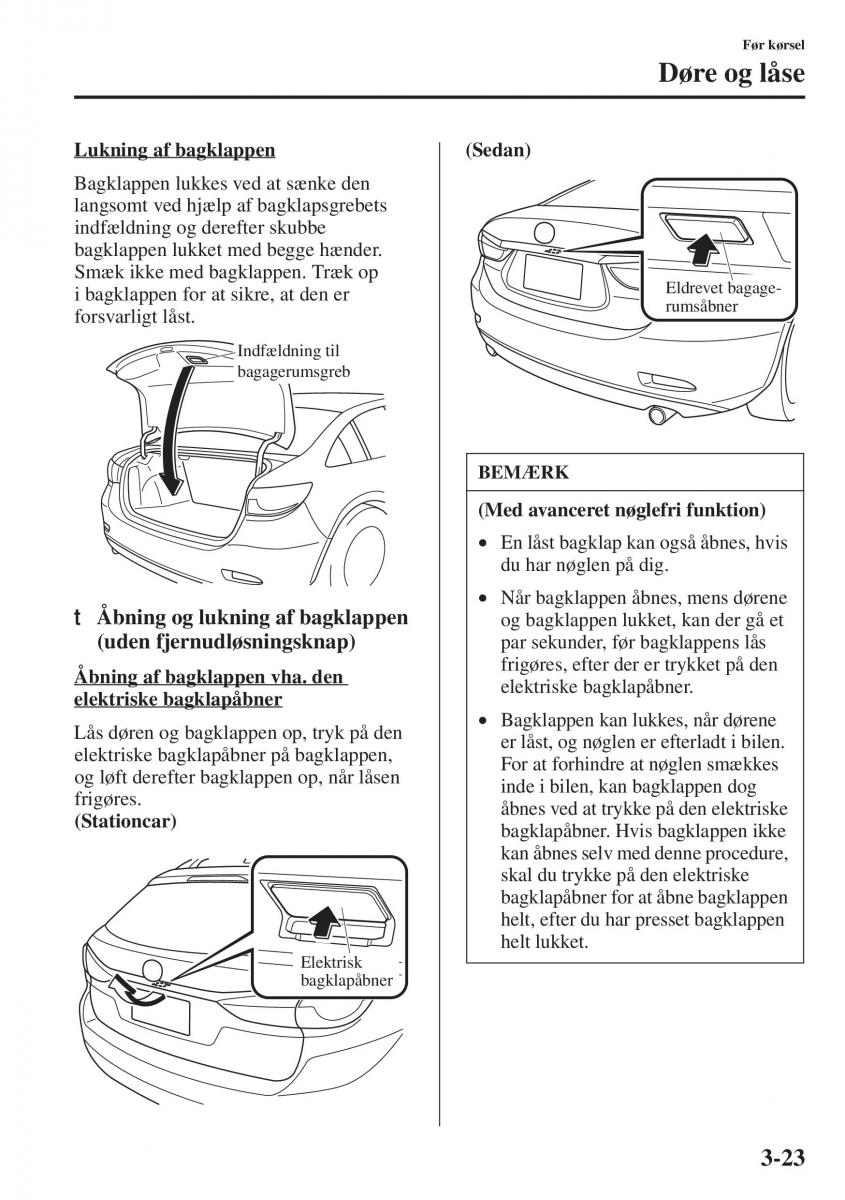 Mazda 6 III Bilens instruktionsbog / page 103