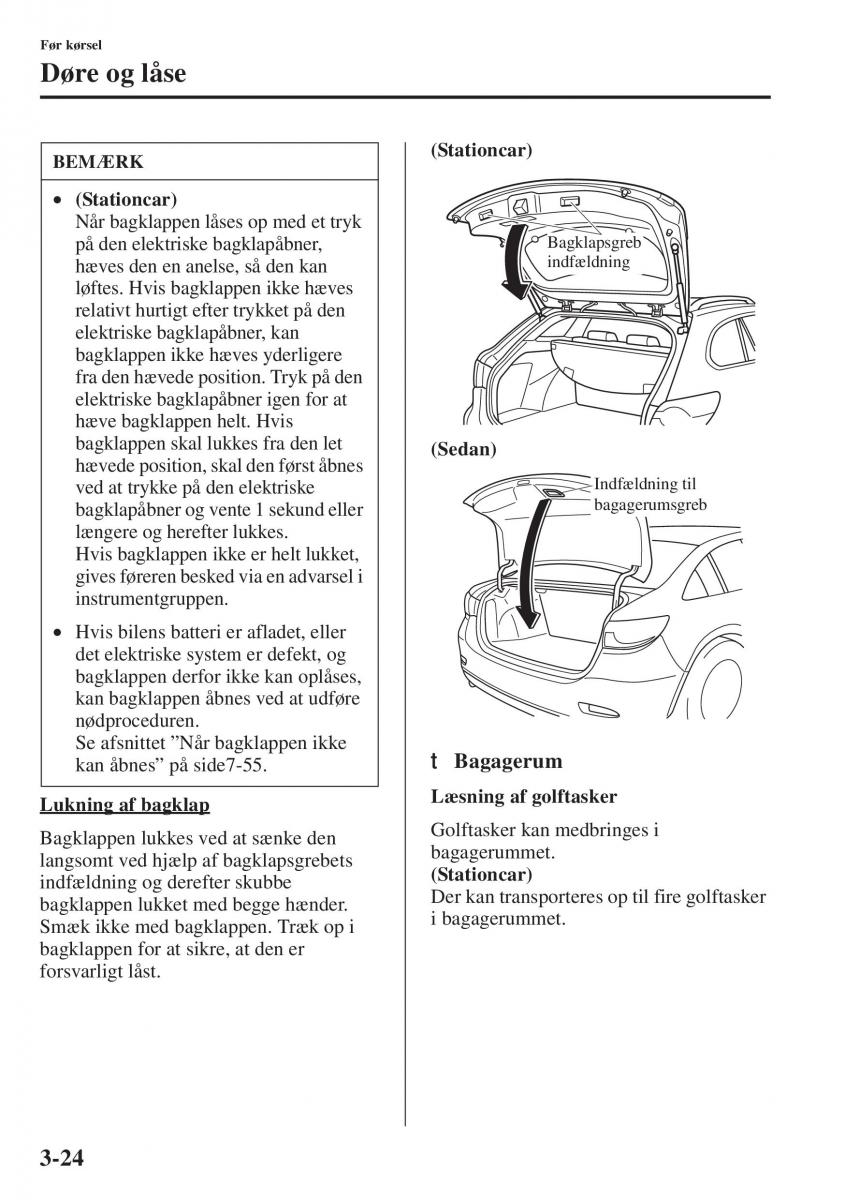 Mazda 6 III Bilens instruktionsbog / page 104