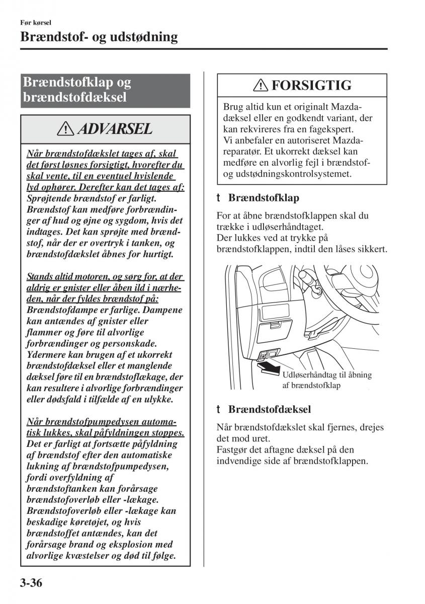 Mazda 6 III Bilens instruktionsbog / page 116