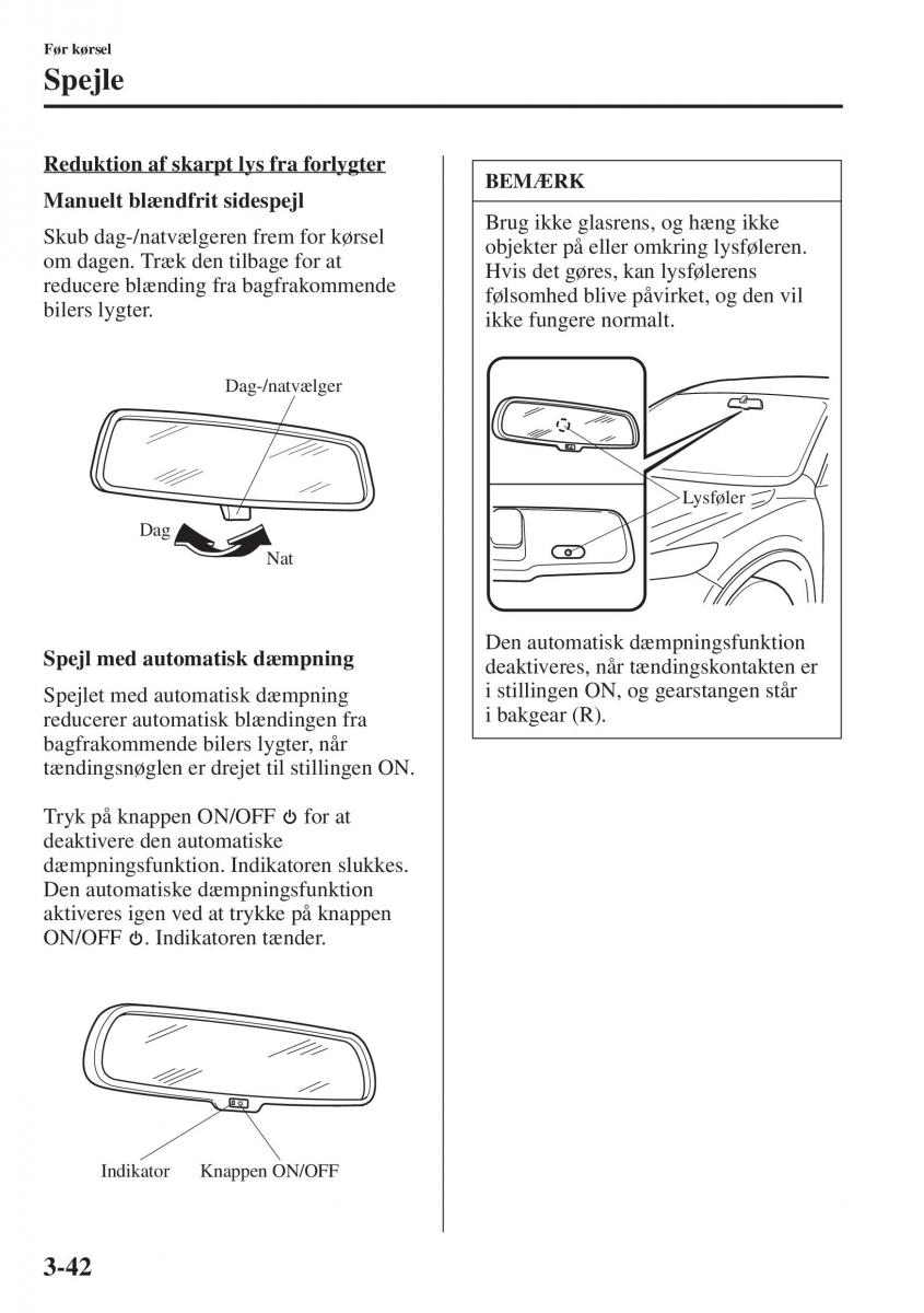 Mazda 6 III Bilens instruktionsbog / page 122