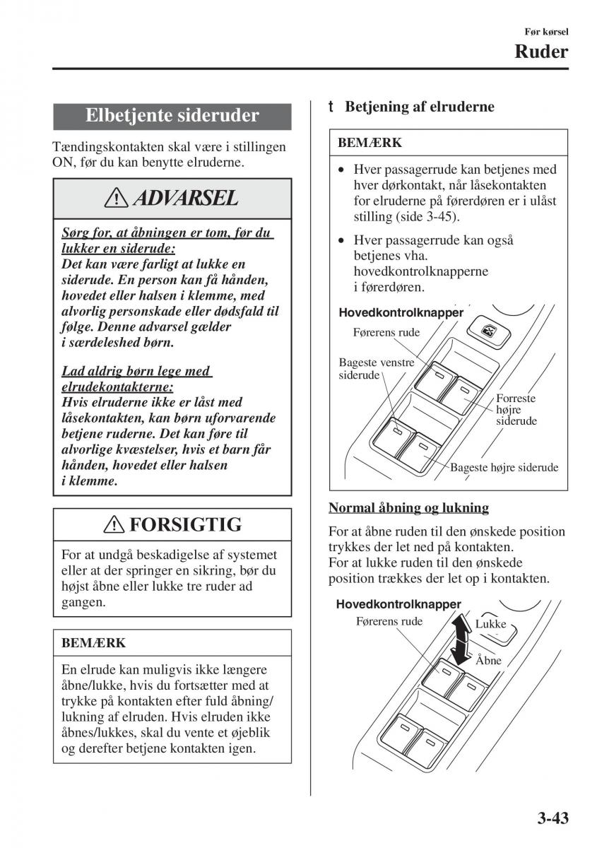 Mazda 6 III Bilens instruktionsbog / page 123