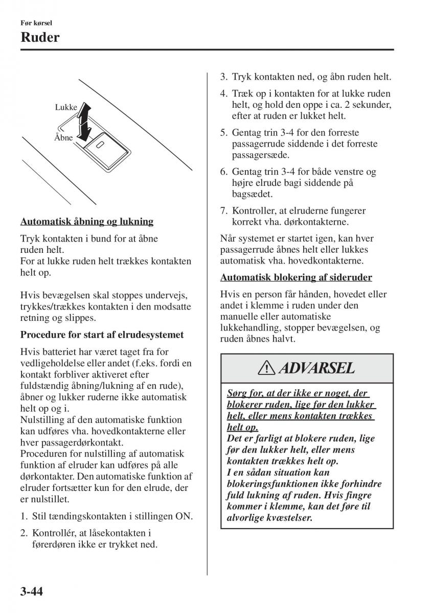 Mazda 6 III Bilens instruktionsbog / page 124