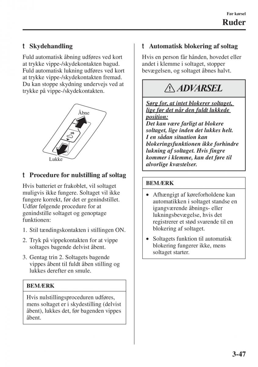 Mazda 6 III Bilens instruktionsbog / page 127