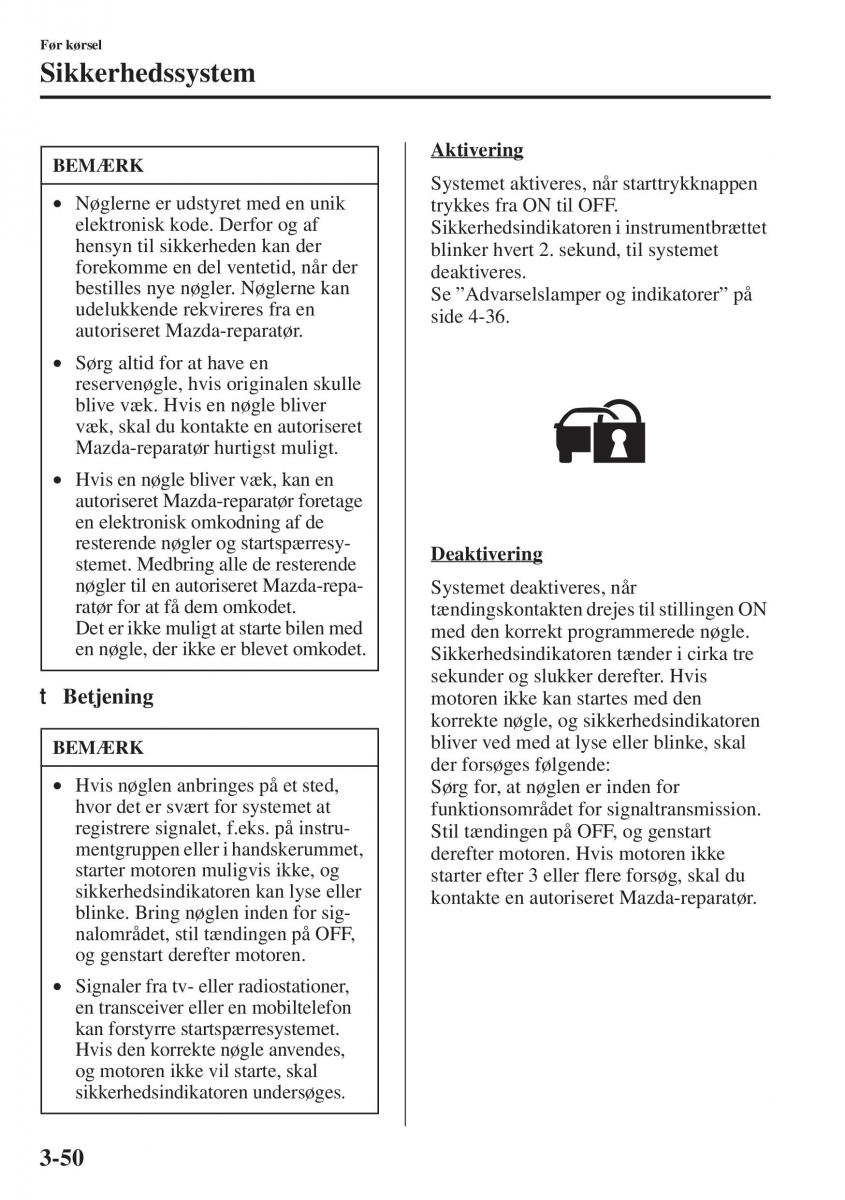 Mazda 6 III Bilens instruktionsbog / page 130