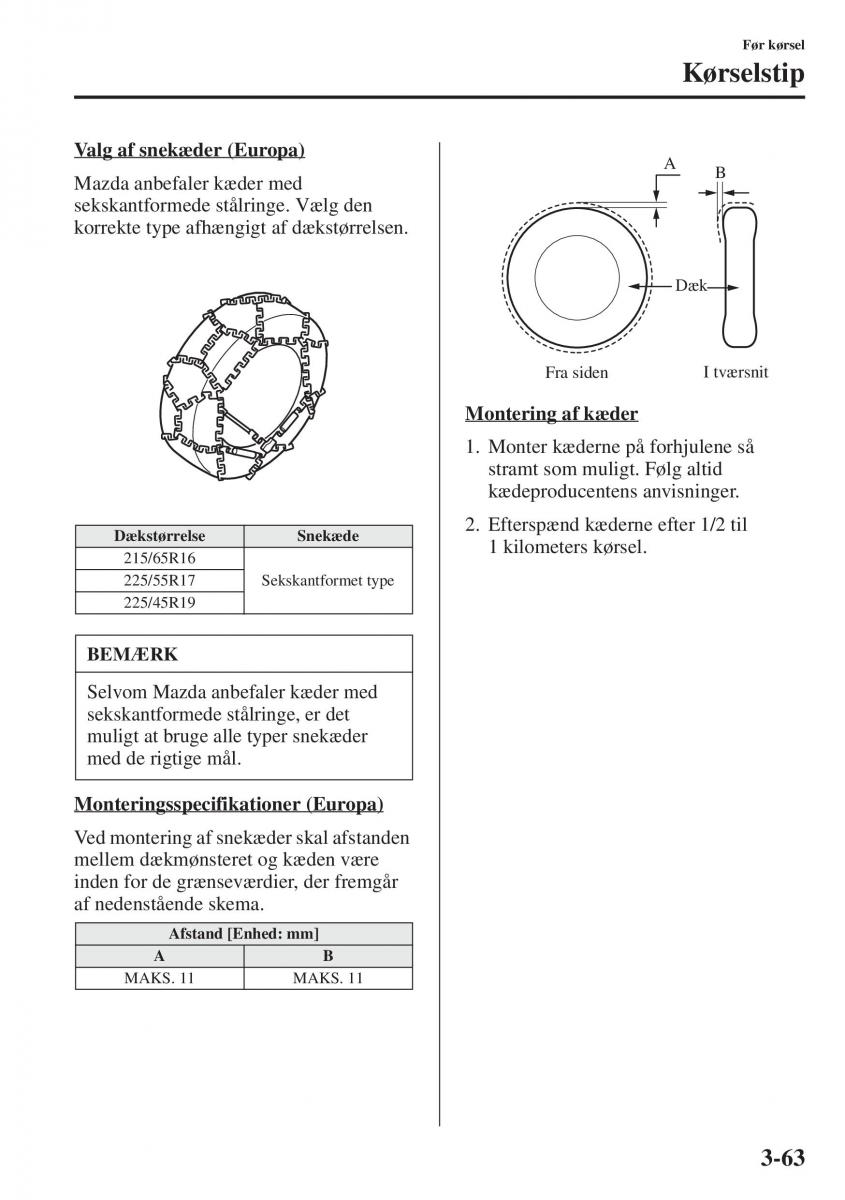 Mazda 6 III Bilens instruktionsbog / page 143