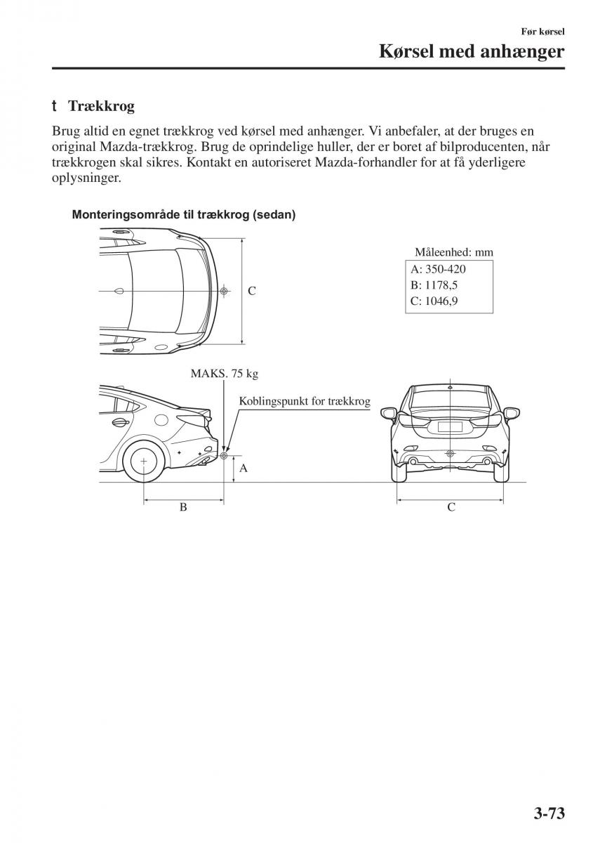 Mazda 6 III Bilens instruktionsbog / page 153