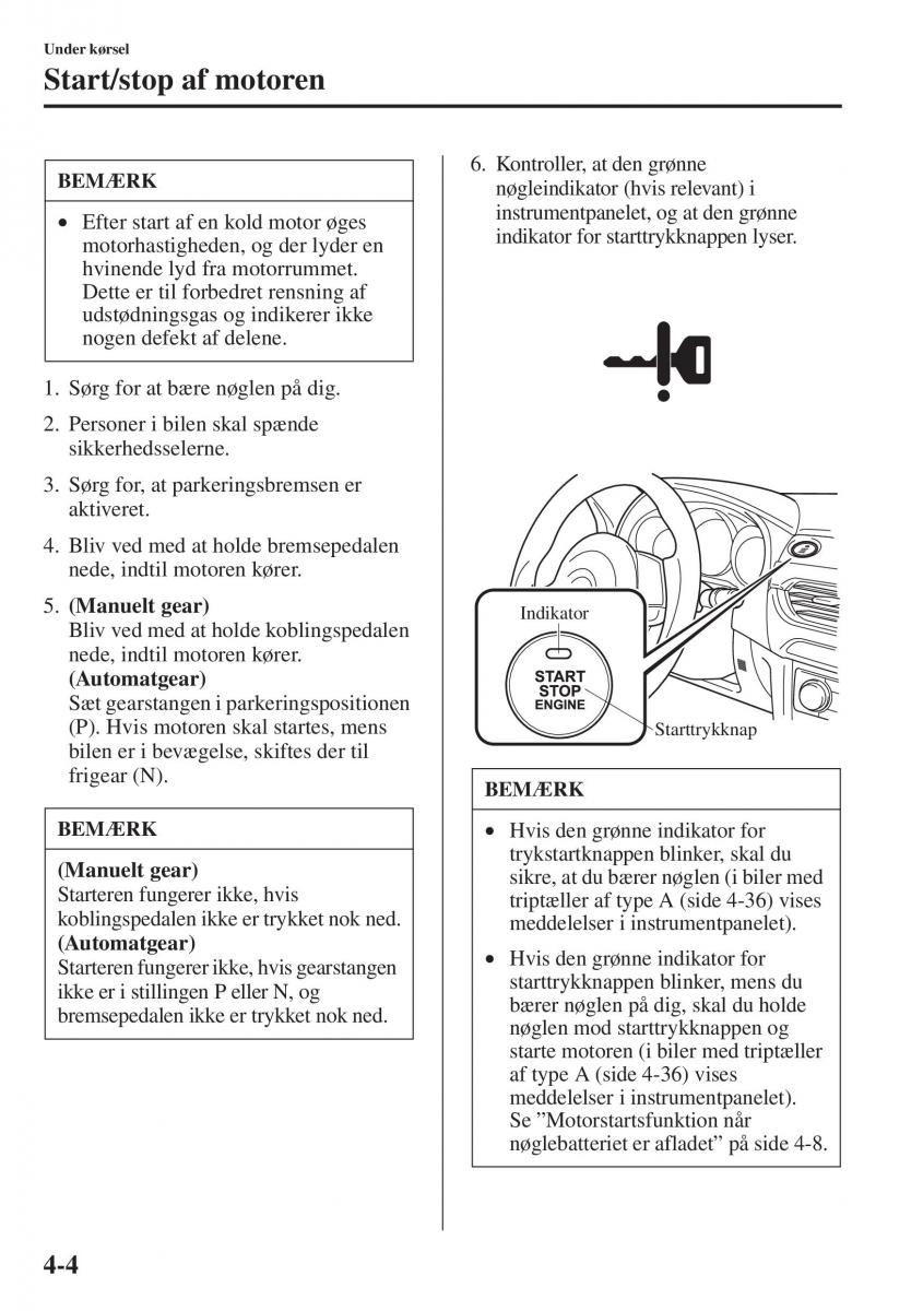 Mazda 6 III Bilens instruktionsbog / page 162