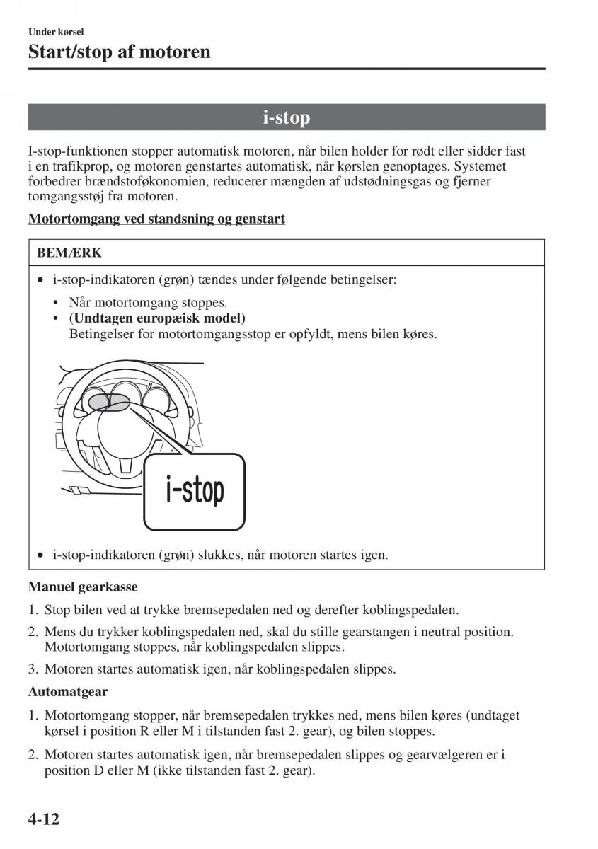 Mazda 6 III Bilens instruktionsbog / page 170