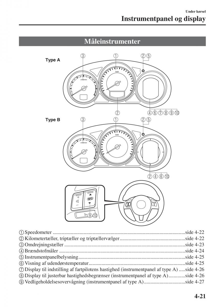 Mazda 6 III Bilens instruktionsbog / page 179