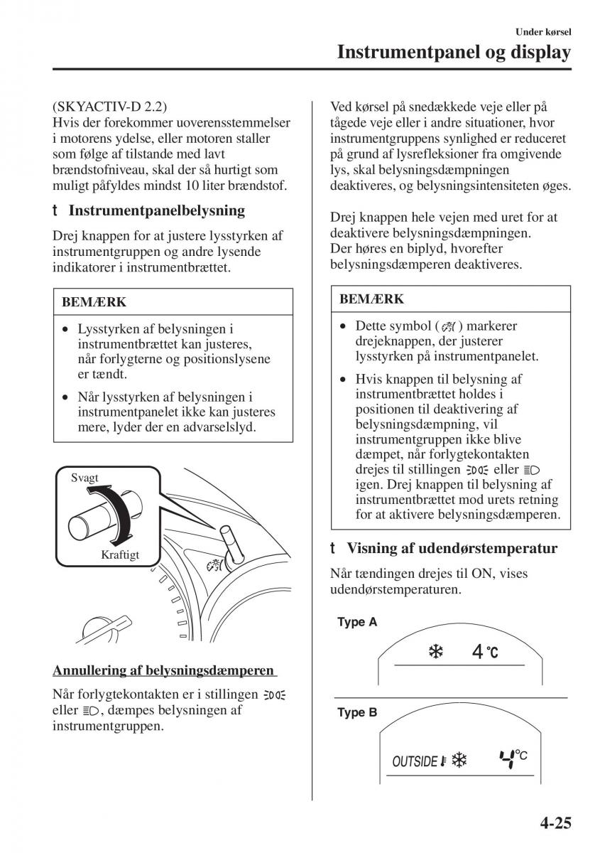 Mazda 6 III Bilens instruktionsbog / page 183