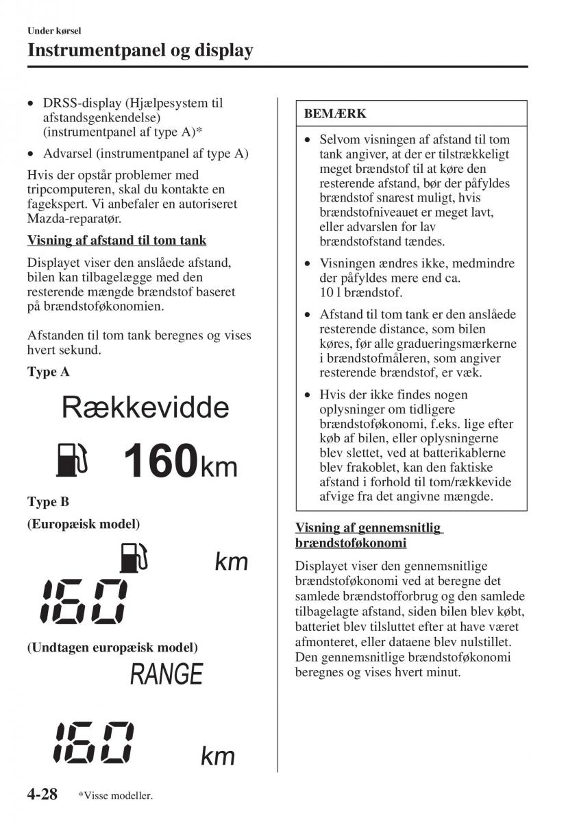 Mazda 6 III Bilens instruktionsbog / page 186