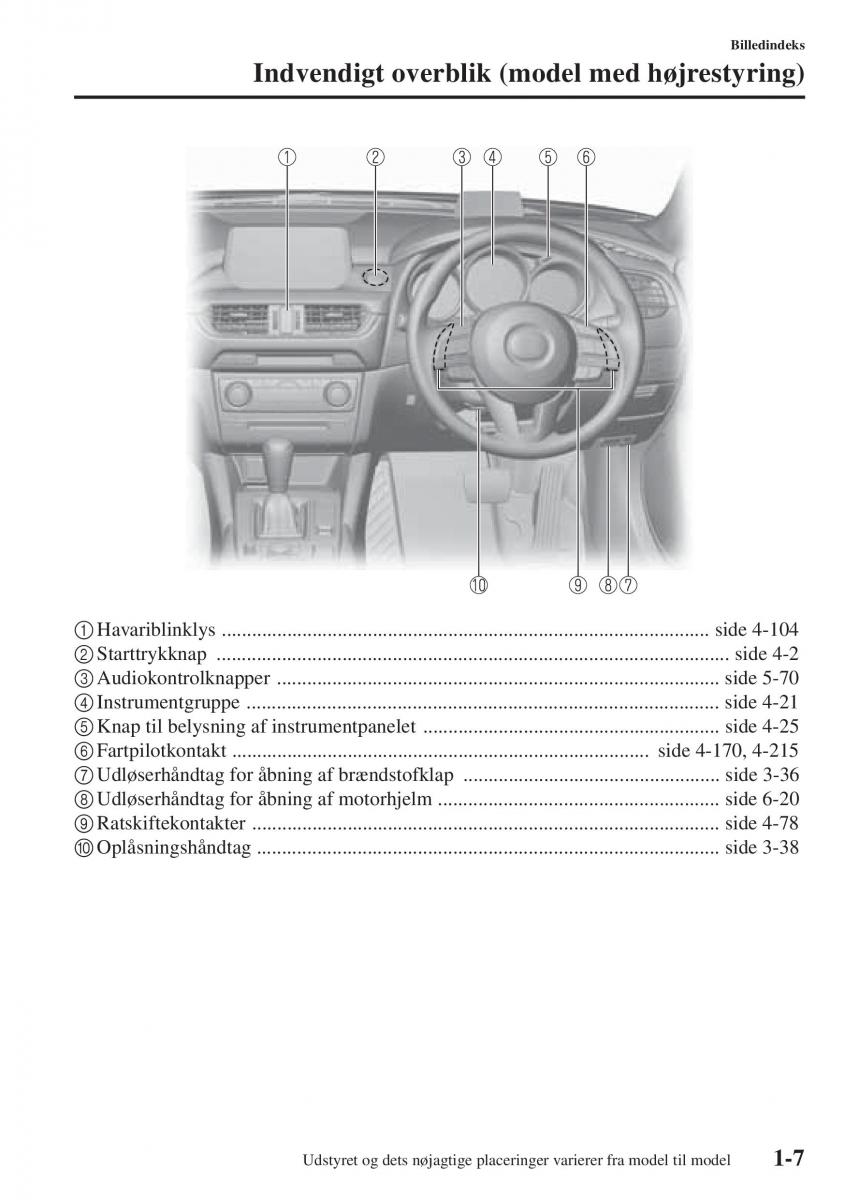 Mazda 6 III Bilens instruktionsbog / page 19