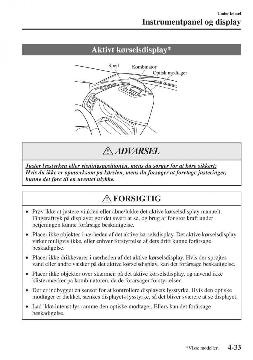 Mazda 6 III Bilens instruktionsbog / page 191