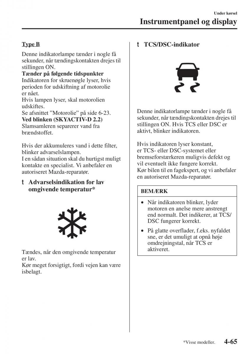 Mazda 6 III Bilens instruktionsbog / page 223