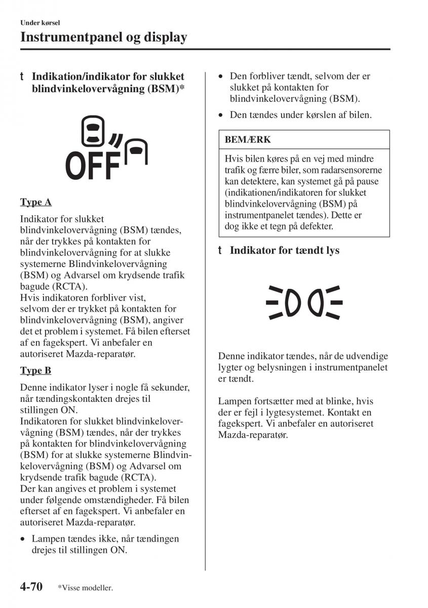 Mazda 6 III Bilens instruktionsbog / page 228