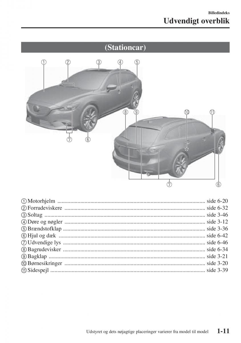 Mazda 6 III Bilens instruktionsbog / page 23