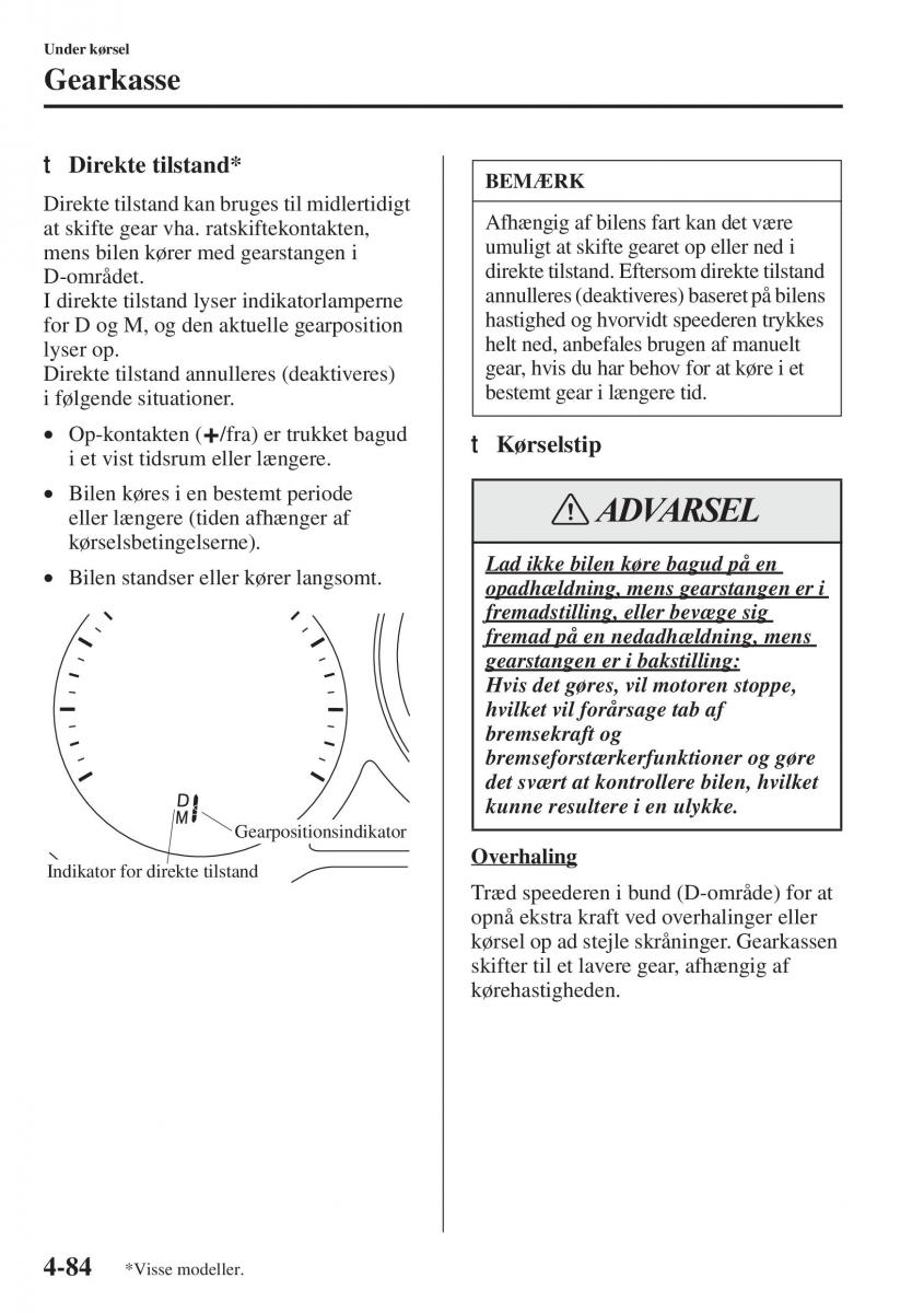 Mazda 6 III Bilens instruktionsbog / page 242