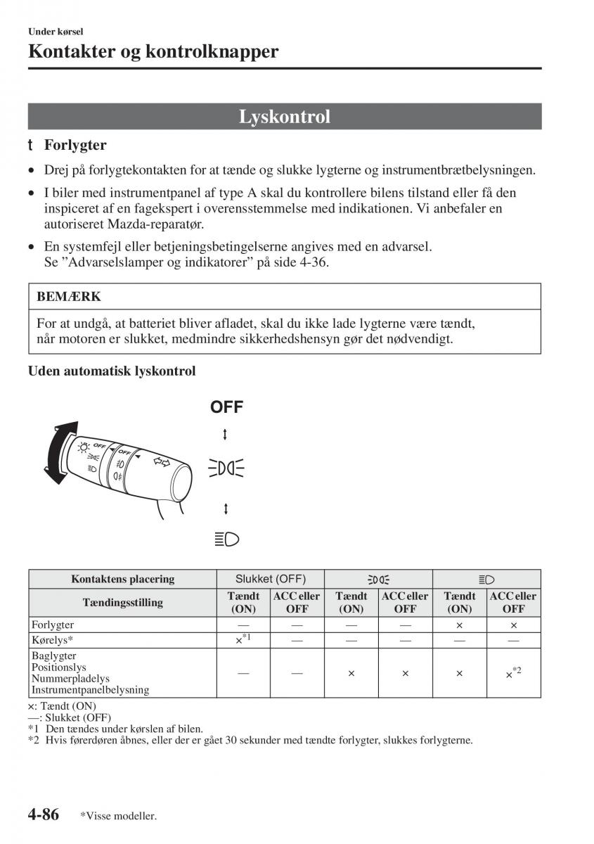 Mazda 6 III Bilens instruktionsbog / page 244