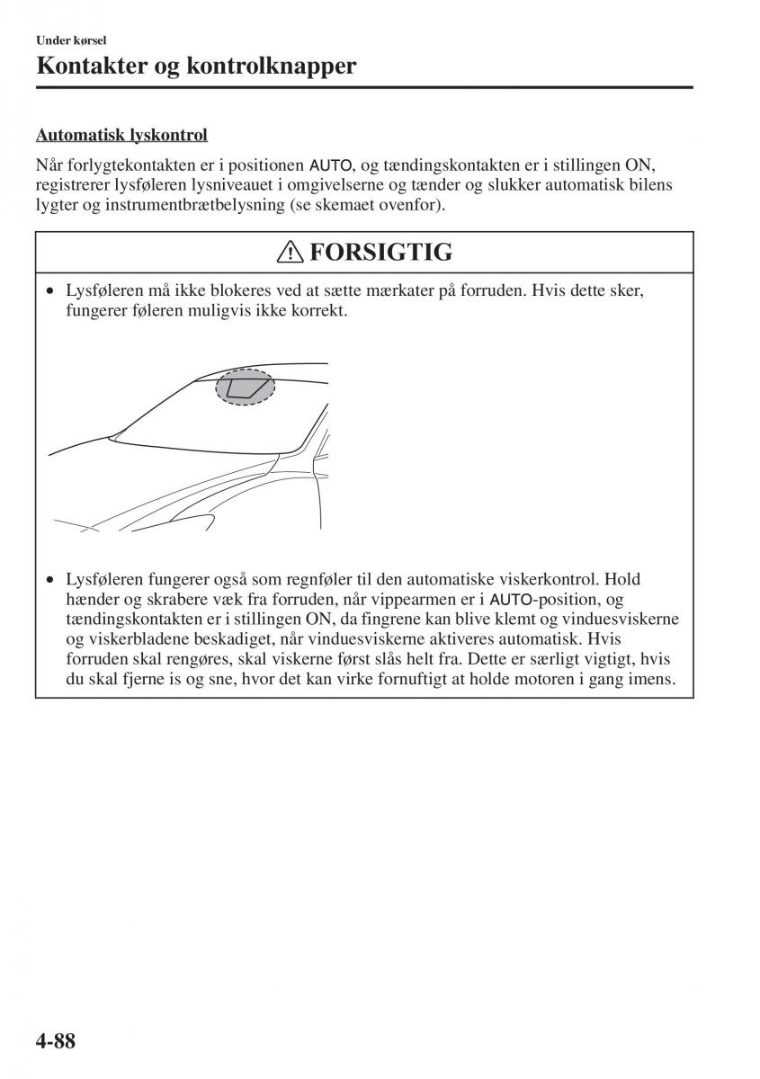 Mazda 6 III Bilens instruktionsbog / page 246