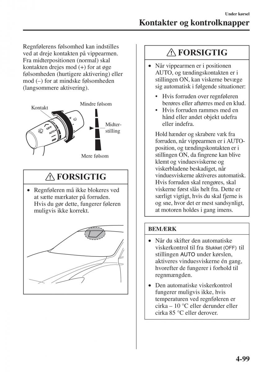 Mazda 6 III Bilens instruktionsbog / page 257