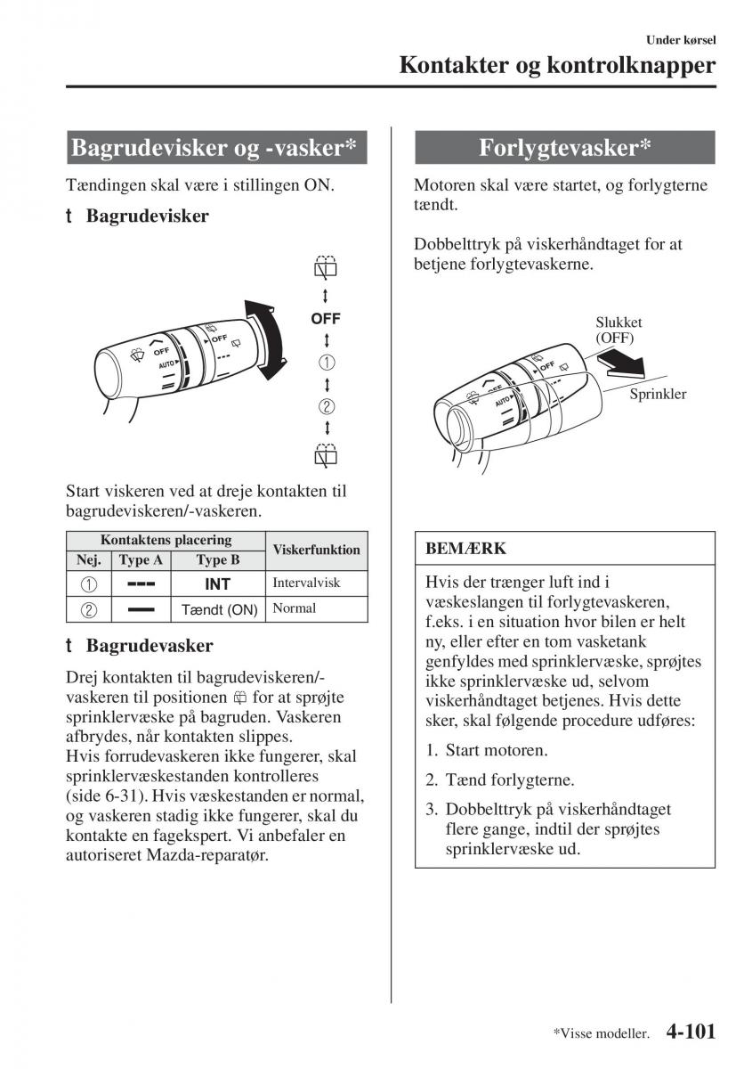 Mazda 6 III Bilens instruktionsbog / page 259