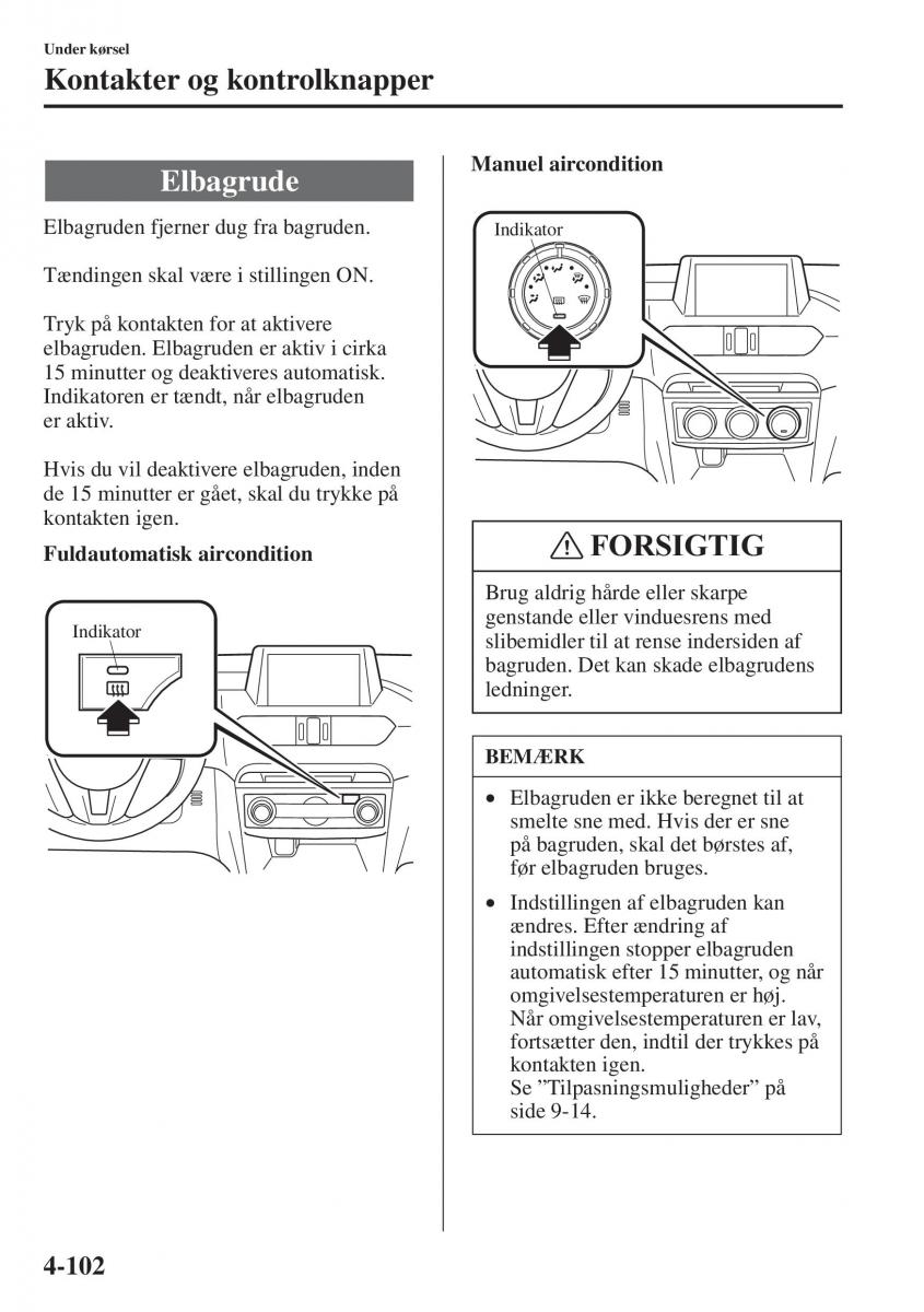 Mazda 6 III Bilens instruktionsbog / page 260