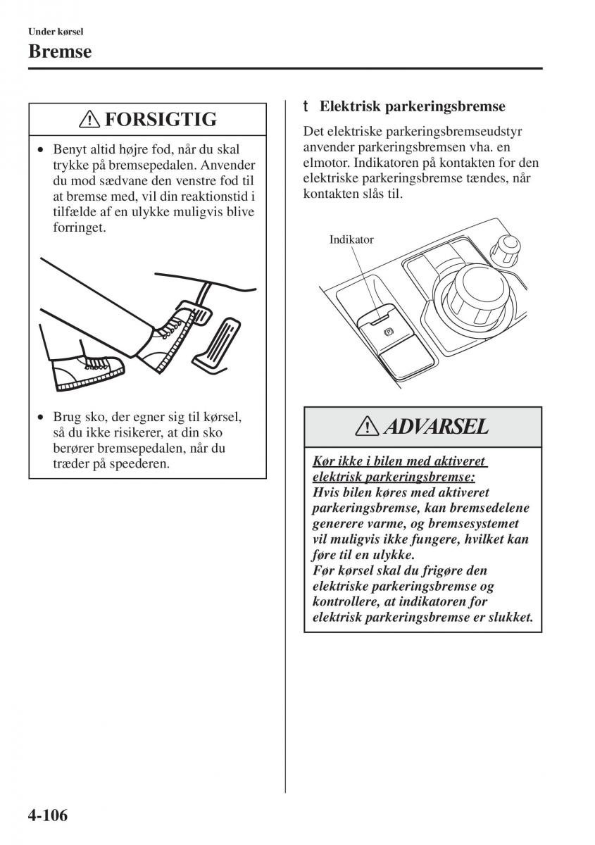 Mazda 6 III Bilens instruktionsbog / page 264