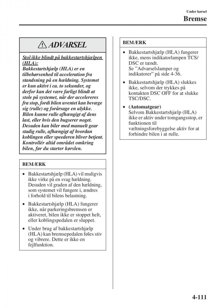 Mazda 6 III Bilens instruktionsbog / page 269