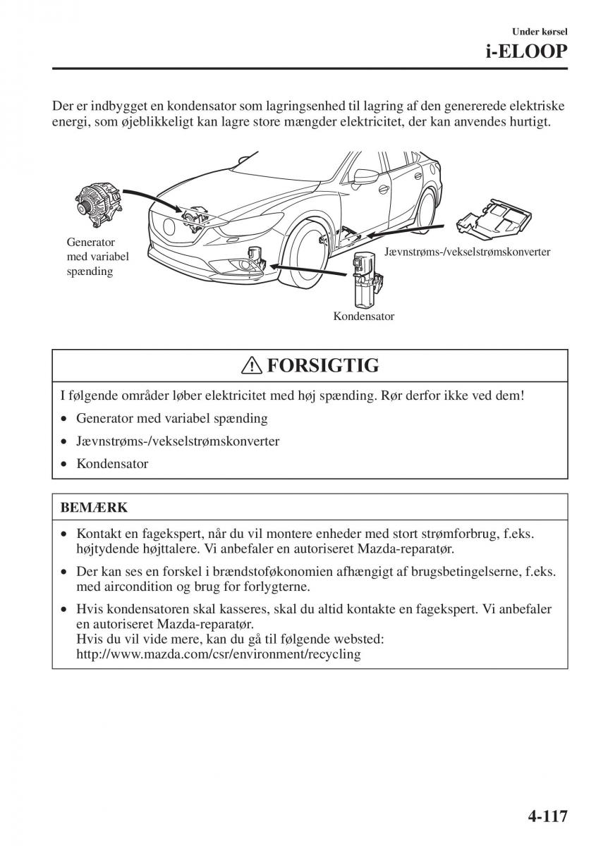 Mazda 6 III Bilens instruktionsbog / page 275