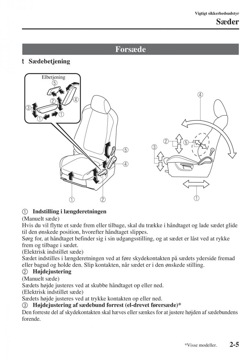 Mazda 6 III Bilens instruktionsbog / page 29