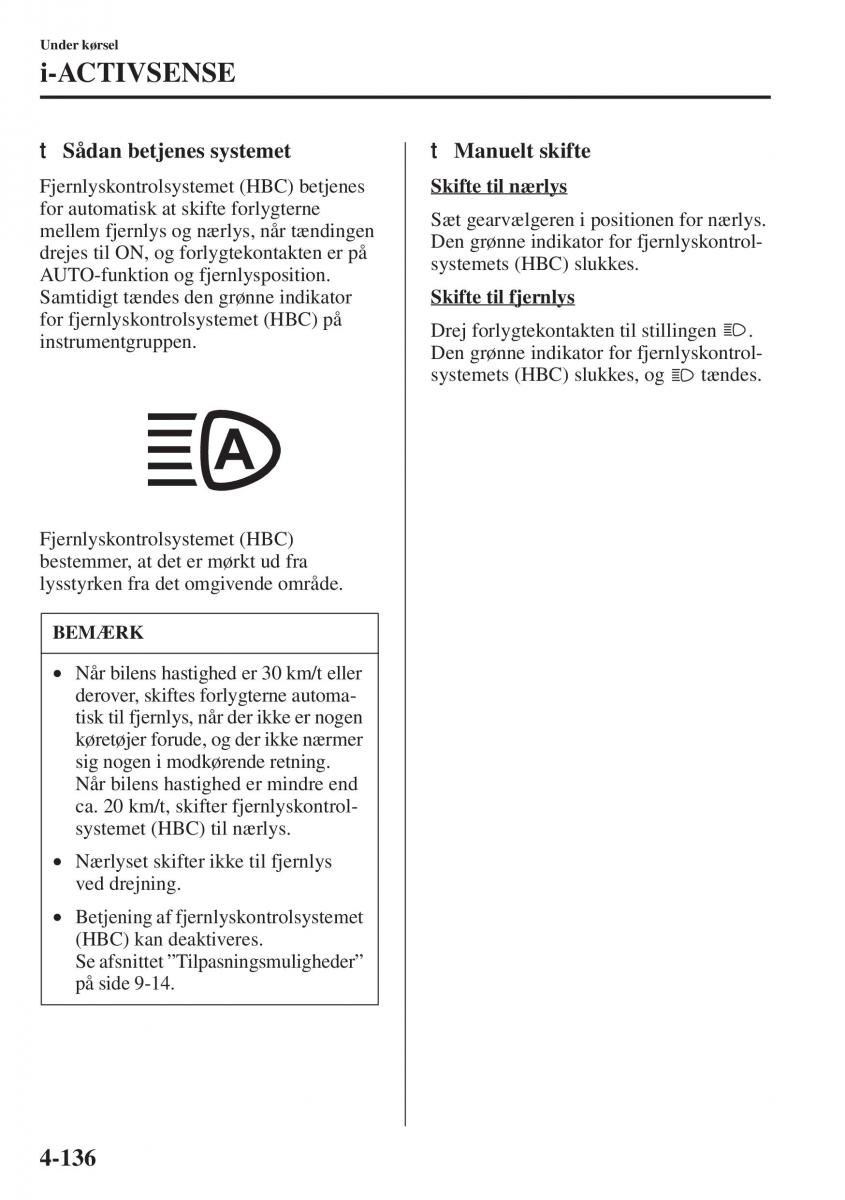 Mazda 6 III Bilens instruktionsbog / page 294