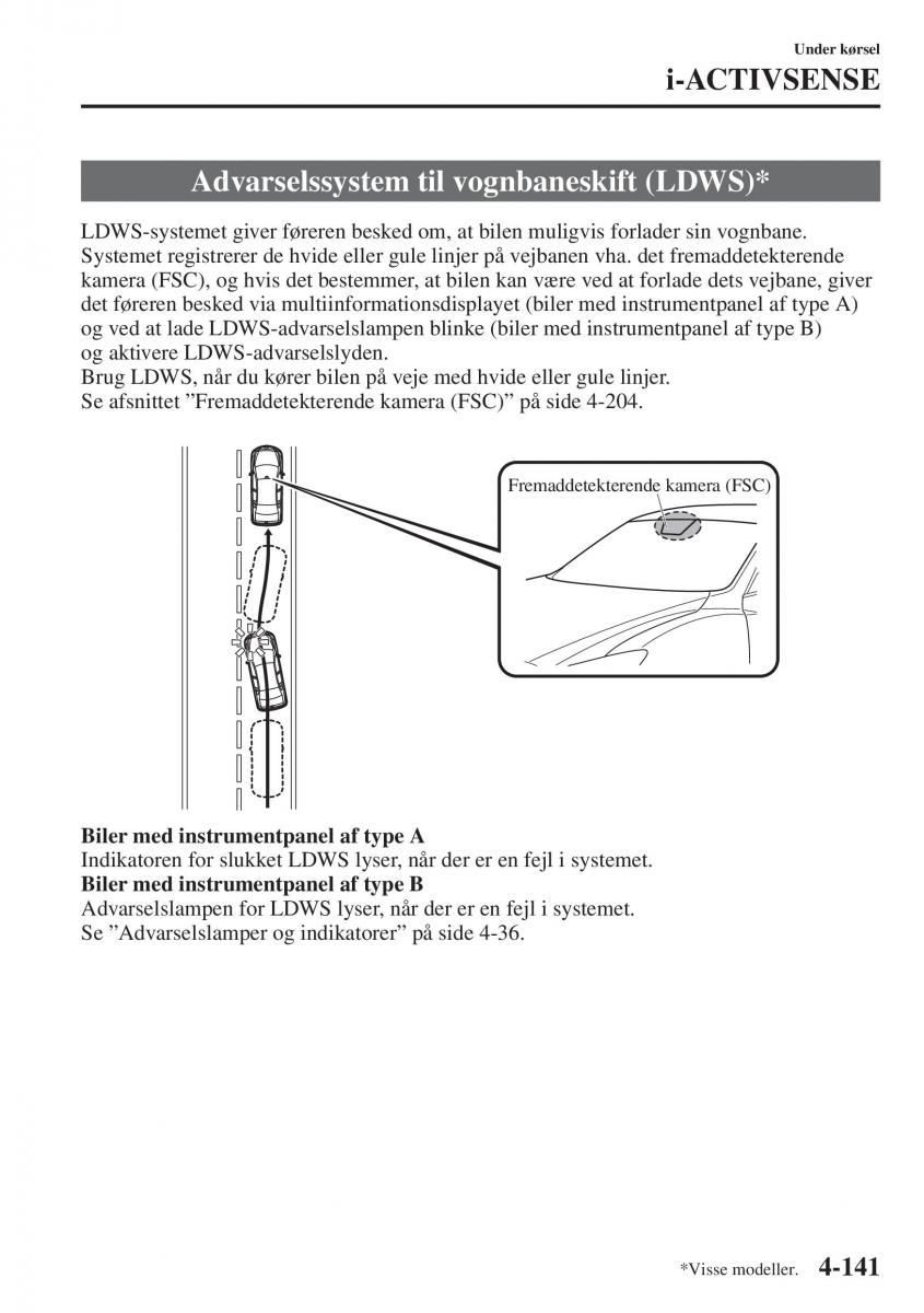 Mazda 6 III Bilens instruktionsbog / page 299