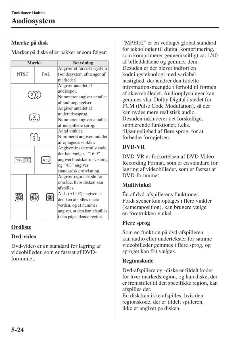 Mazda 6 III Bilens instruktionsbog / page 432