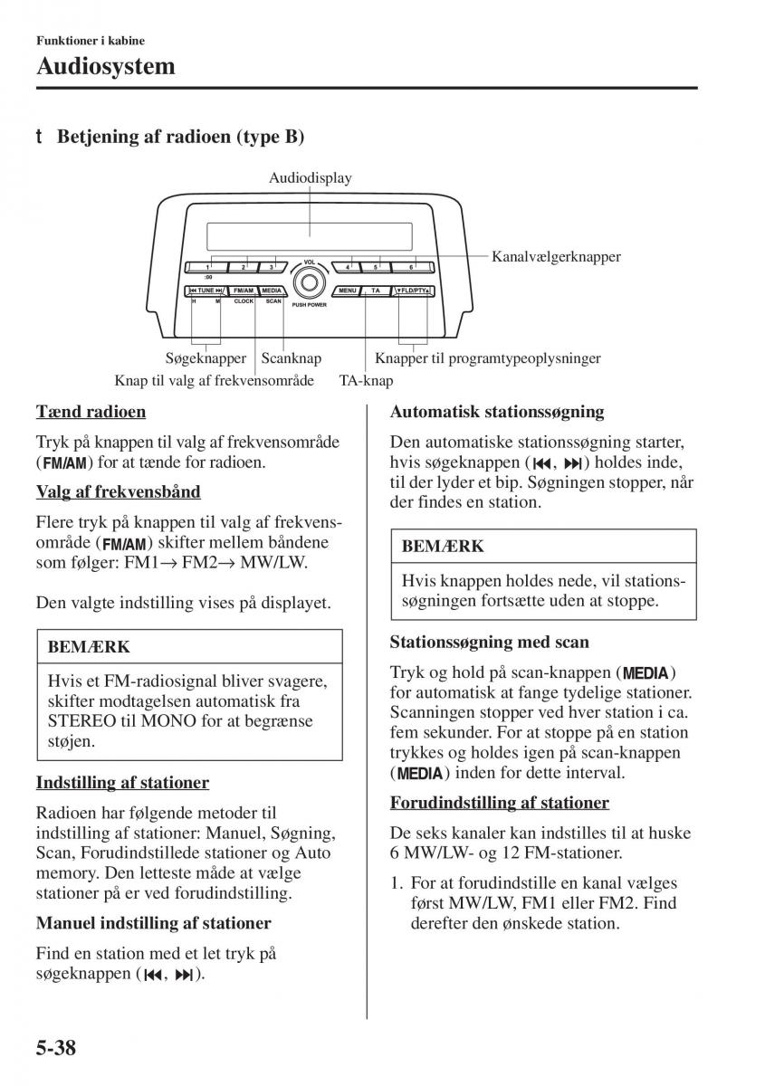 Mazda 6 III Bilens instruktionsbog / page 446