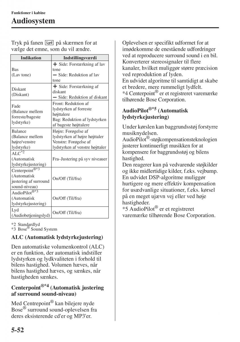 Mazda 6 III Bilens instruktionsbog / page 460