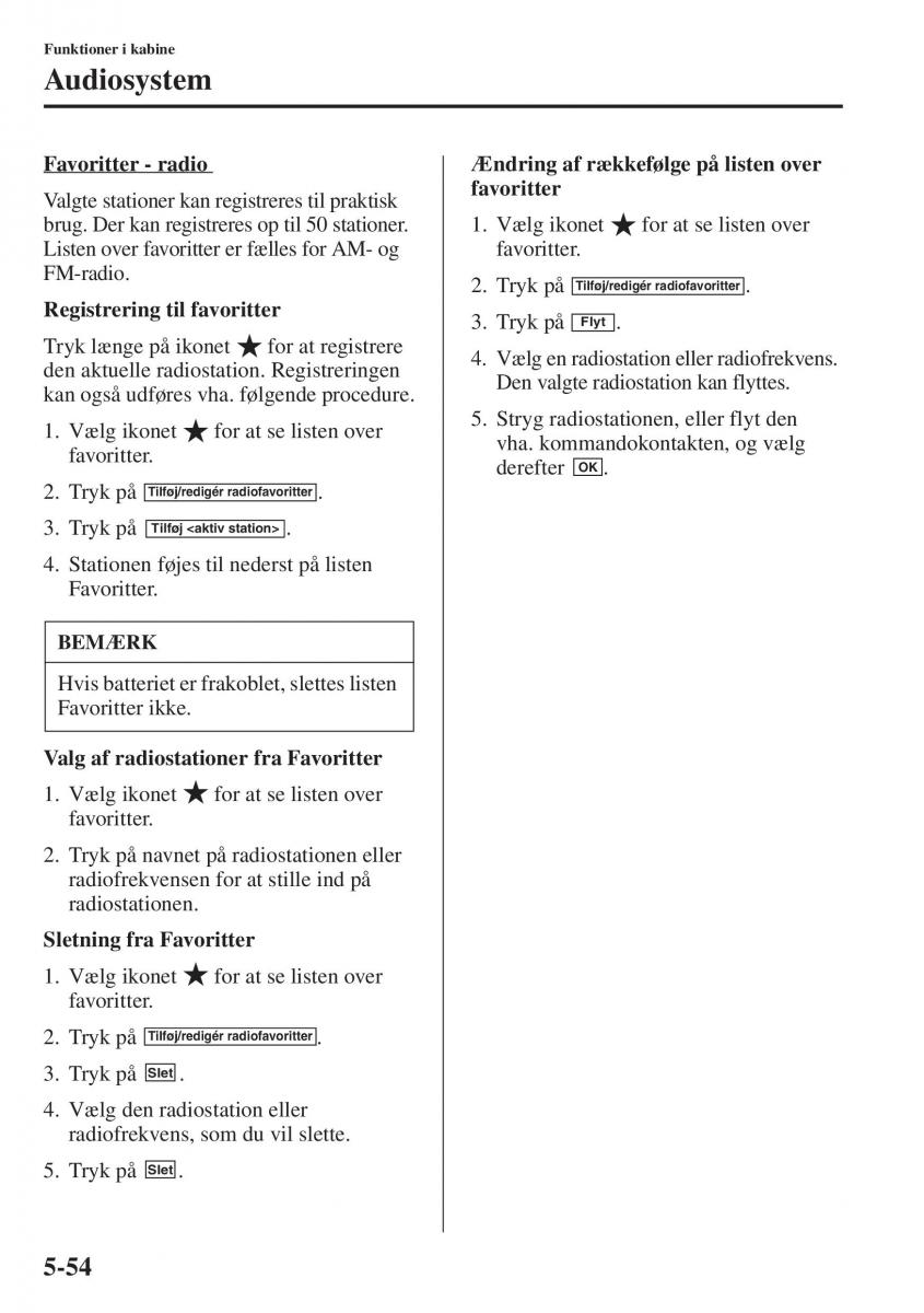 Mazda 6 III Bilens instruktionsbog / page 462