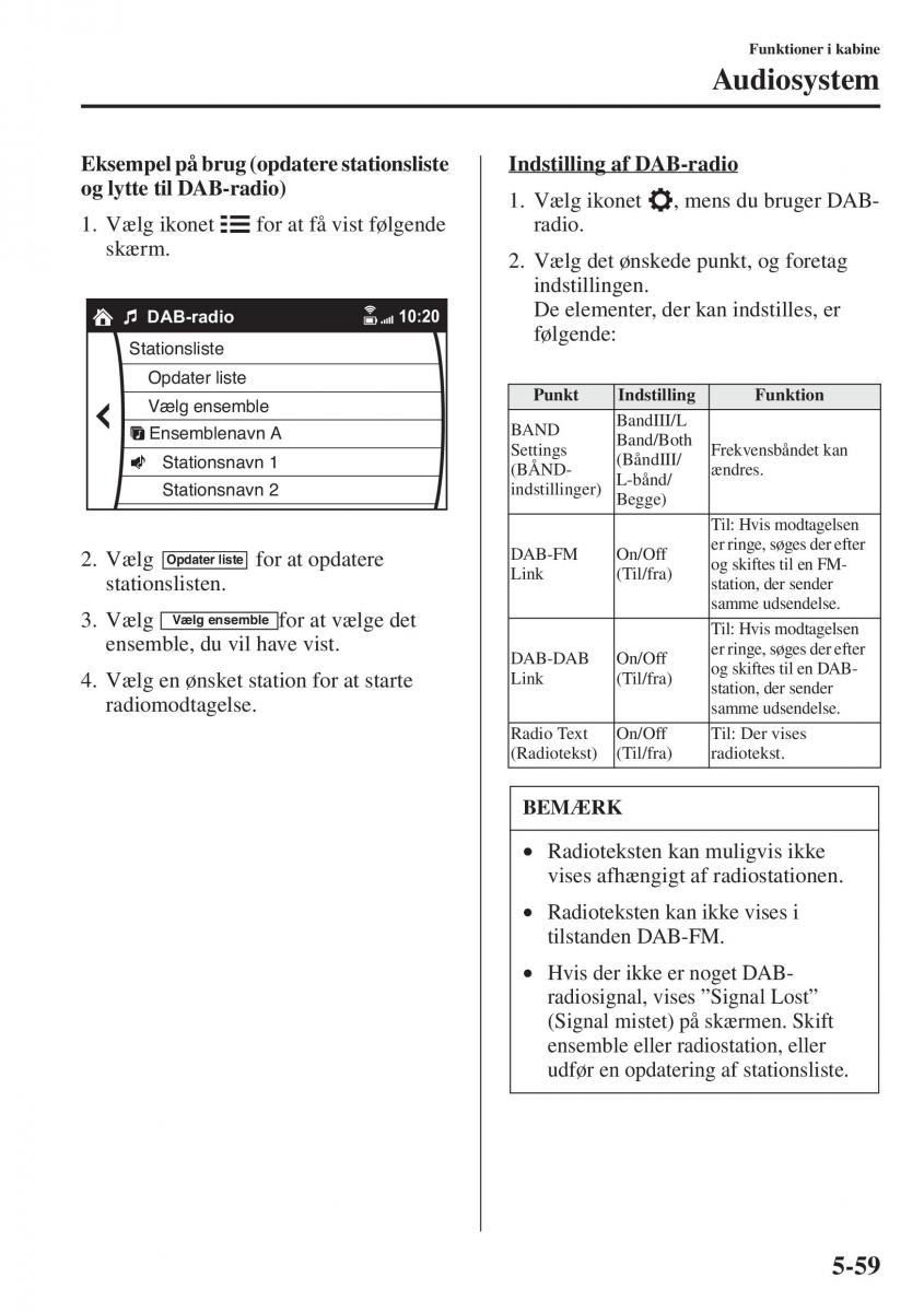 Mazda 6 III Bilens instruktionsbog / page 467