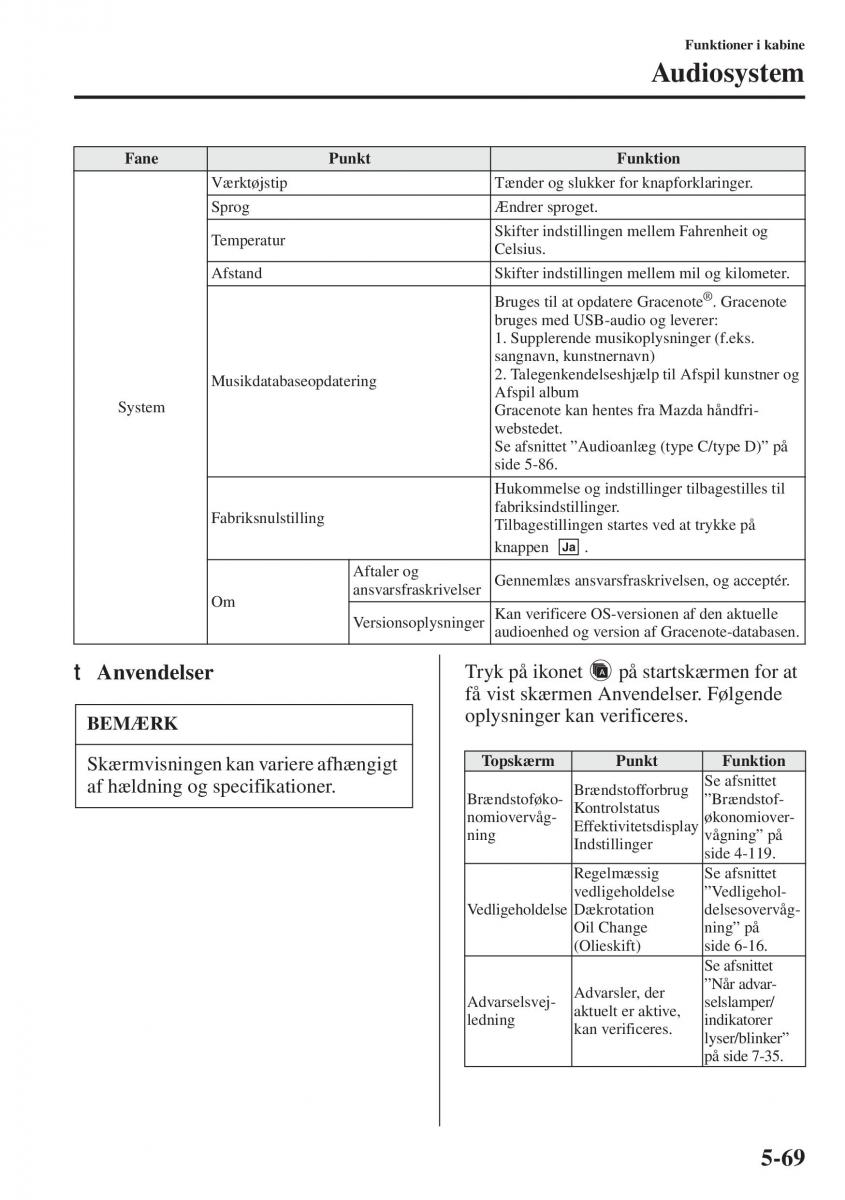 Mazda 6 III Bilens instruktionsbog / page 477