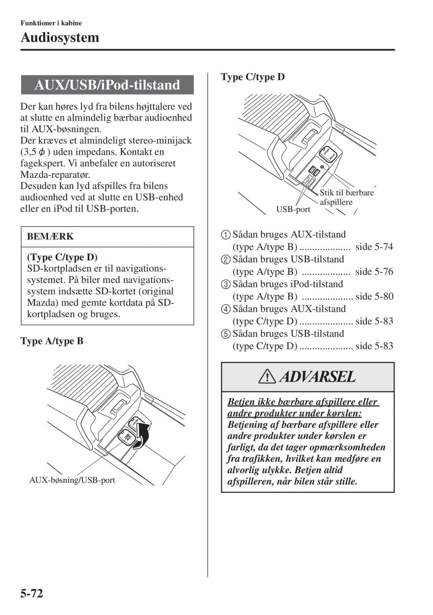 Mazda 6 III Bilens instruktionsbog / page 480