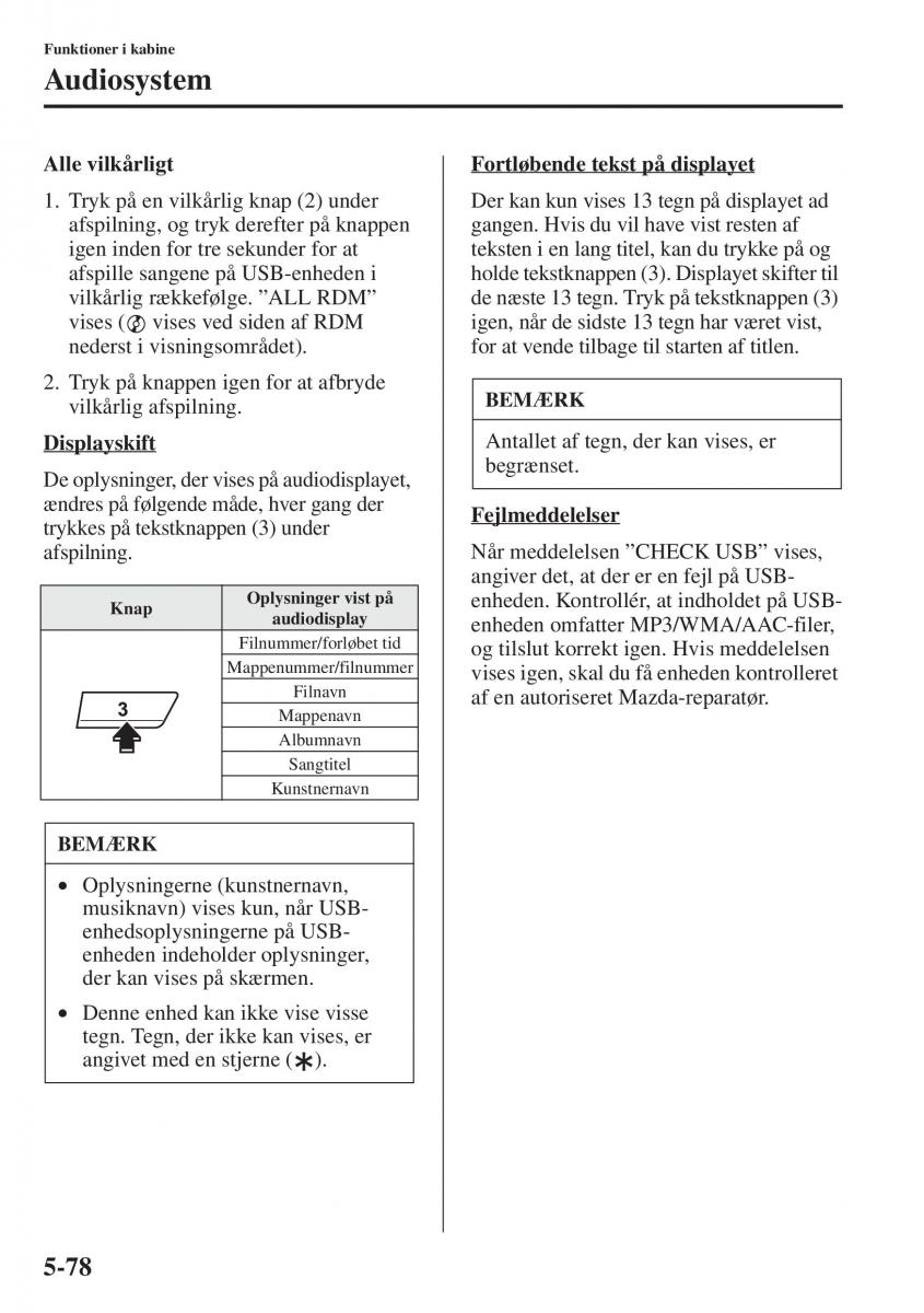 Mazda 6 III Bilens instruktionsbog / page 486