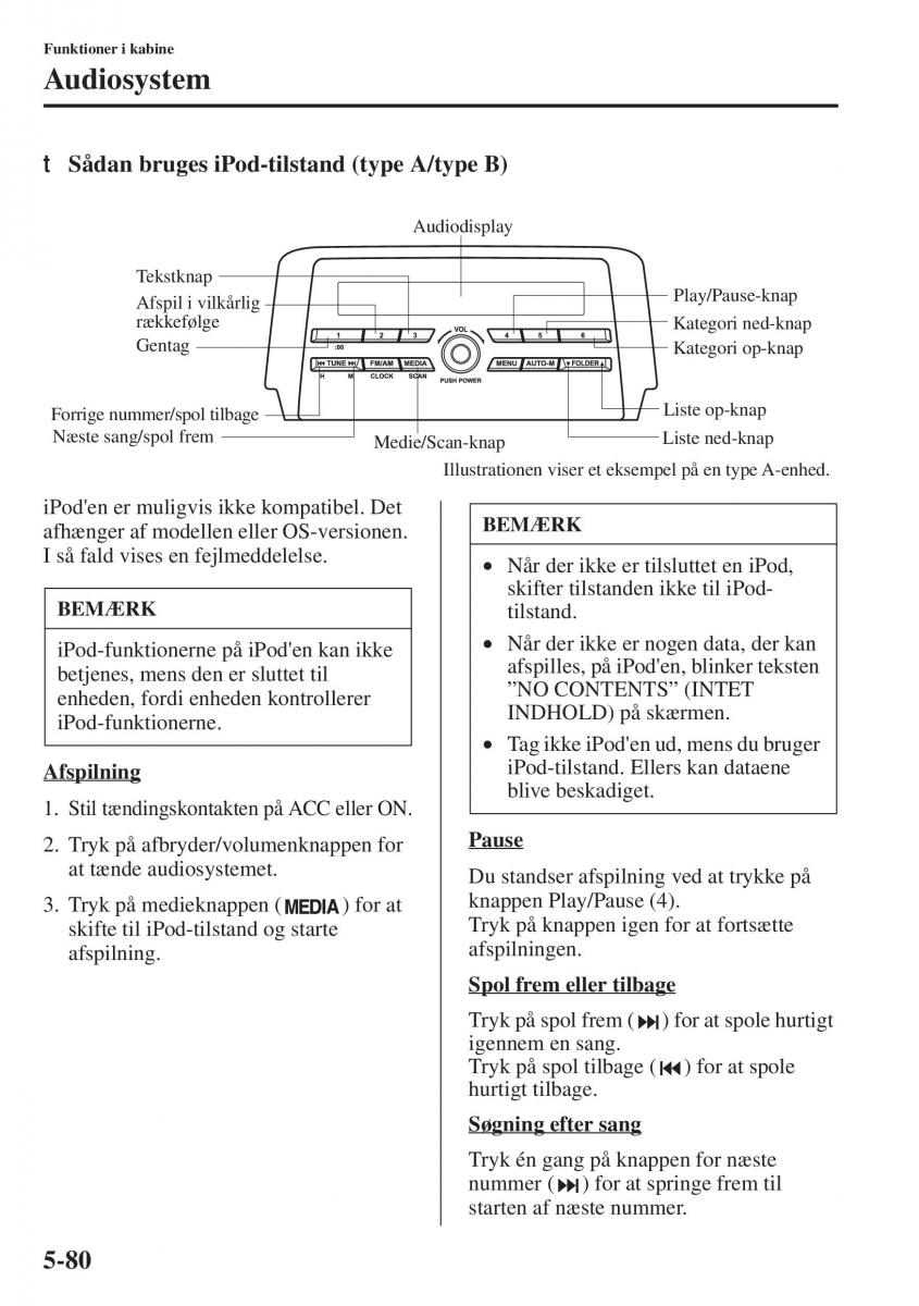 Mazda 6 III Bilens instruktionsbog / page 488