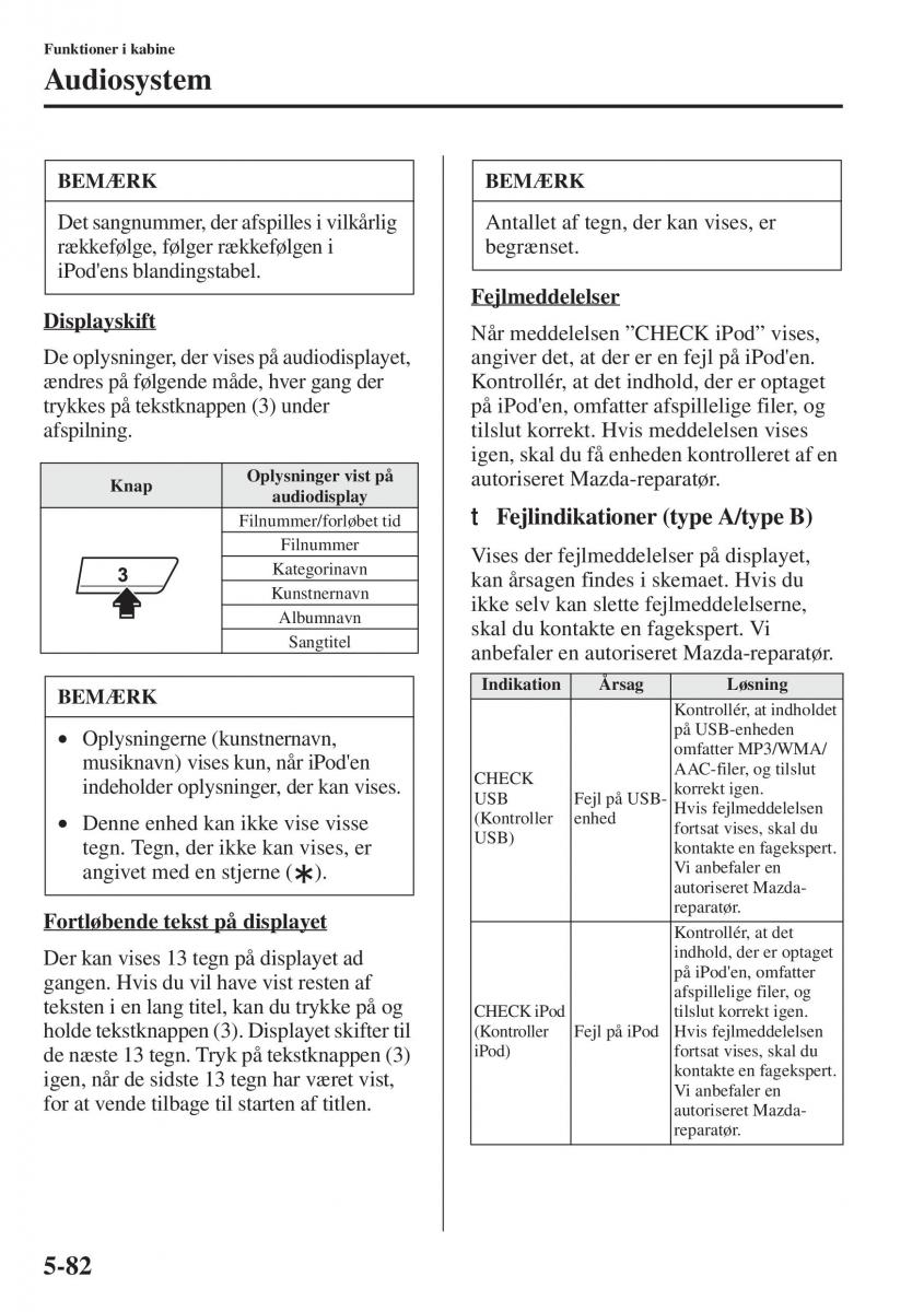 Mazda 6 III Bilens instruktionsbog / page 490