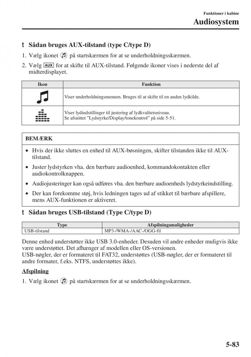 Mazda 6 III Bilens instruktionsbog / page 491