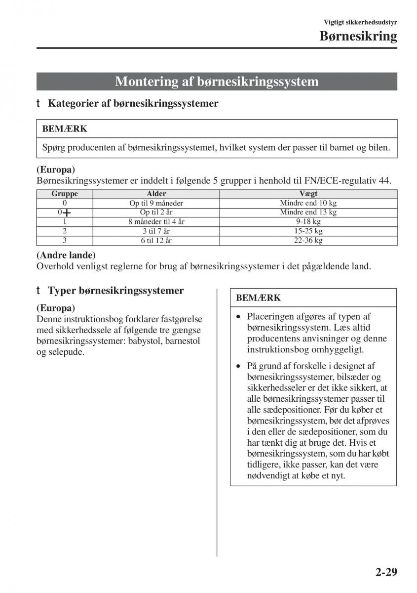 Mazda 6 III Bilens instruktionsbog / page 53