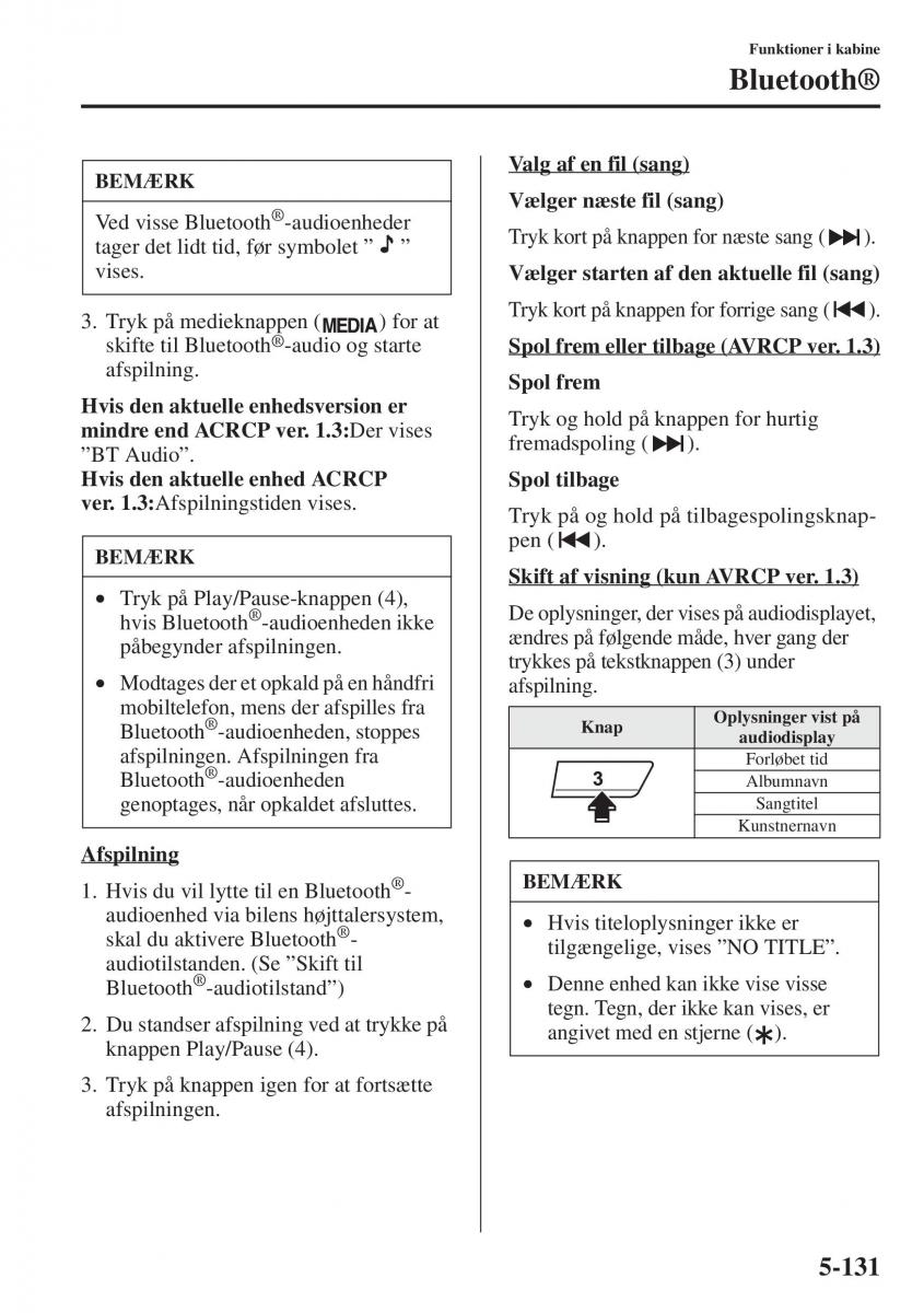 Mazda 6 III Bilens instruktionsbog / page 539