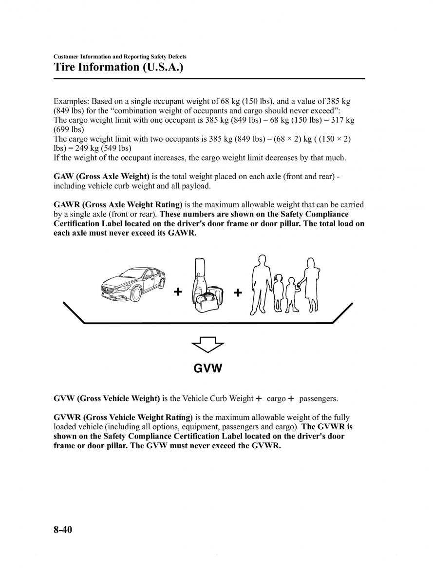 Mazda 6 III owners manual / page 542