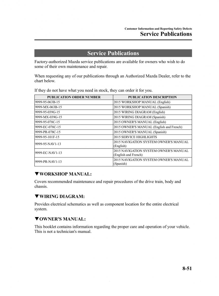 Mazda 6 III owners manual / page 553