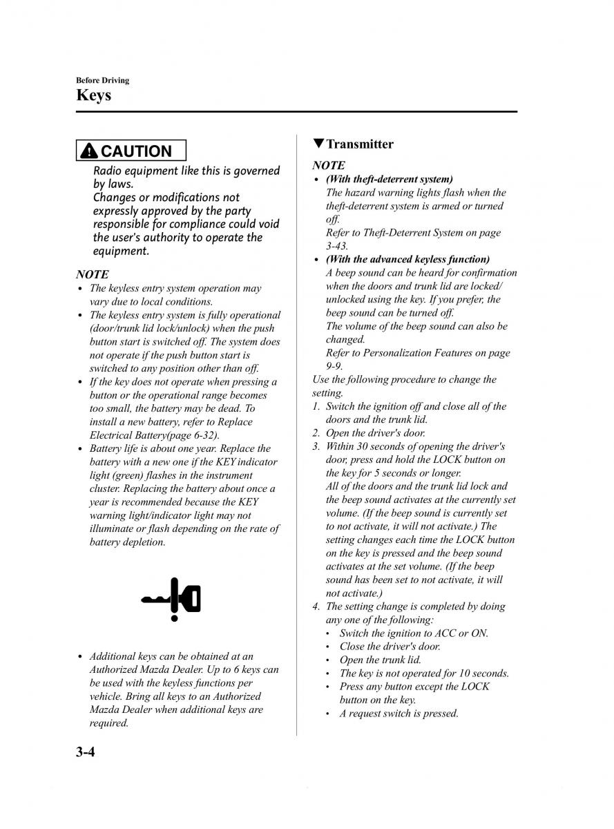 Mazda 6 III owners manual / page 76