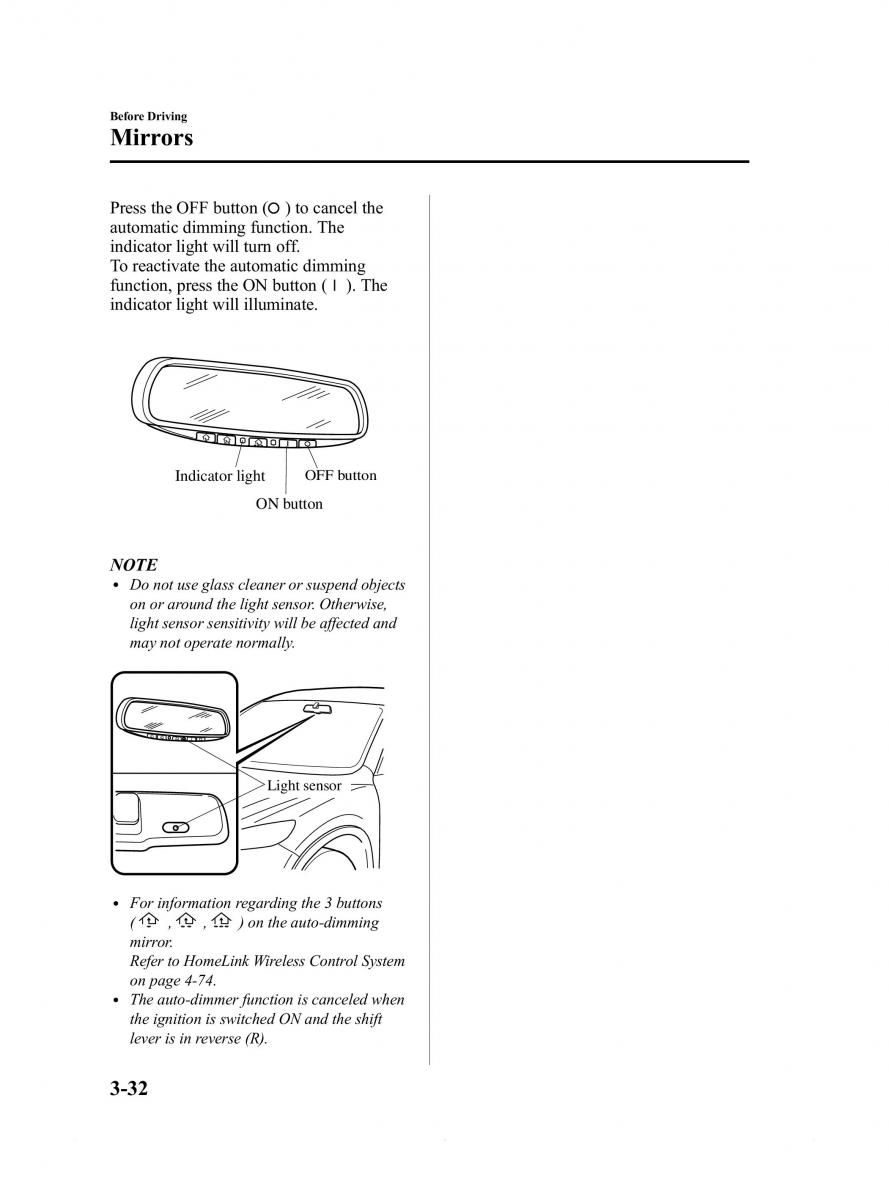 Mazda 6 III owners manual / page 104